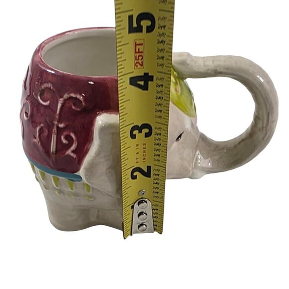 Pier 1 Imports Hand Painted Dolomite 14 Oz Elephant Mug - Picture 9 of 15